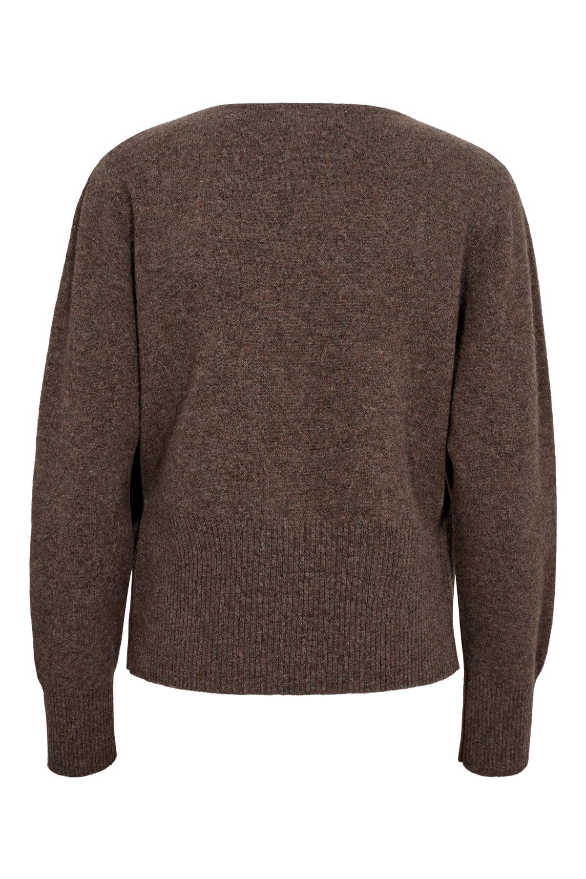 A-VIEW VEST MERINO WRAP CARDIGAN BROWN