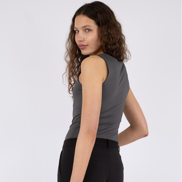 NEO NOIR TOP SOPHIA JERSEY ANTRACIT