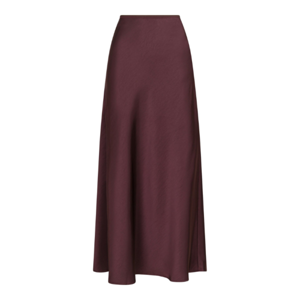 NEO NOIR ROK VICKY HEAVY SATEEN SKIRT BURGUNDY