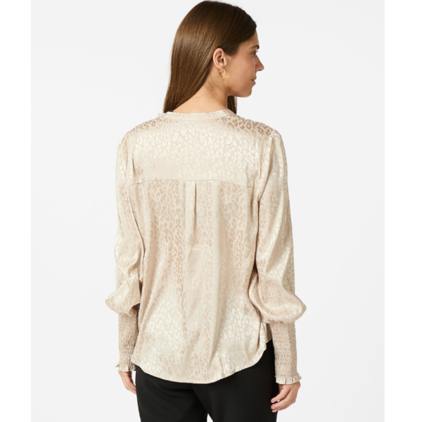 NEO NOIR BLOUSE LANDA LEO JACQUARD CHAMPAGNE