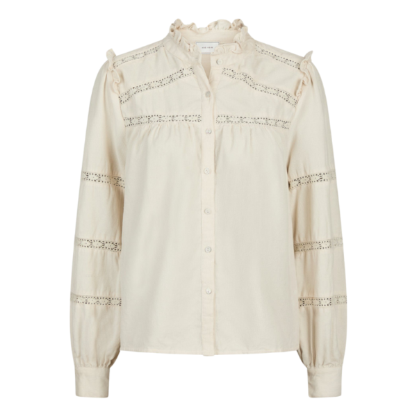 NEO NOIR BLOUSE ISALA CORDUROY IVORY
