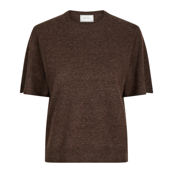 NEO NOIR TOP MISSY KNIT BROWN MELANGE