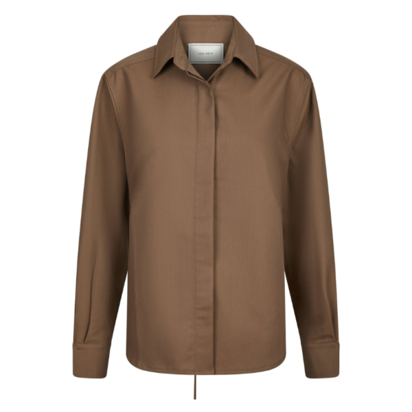 NEO NOIR BLOUSE WALDIS SOLID TAUPE