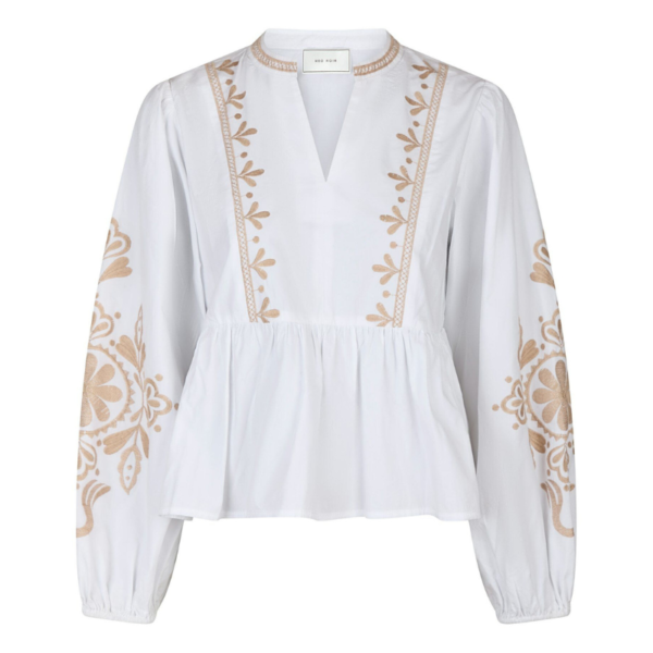 NEO NOIR BLOUSE GINIA EMB OFF WHITE