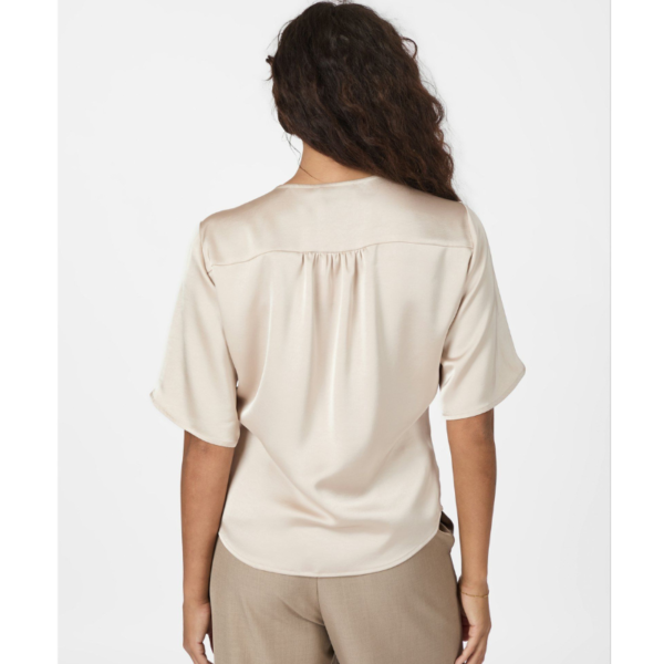 NEO NOIR BLOUSE CASADIA HEAVY SATEEN TOP CHAMPAGNE