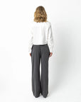 COSTER COPENHAGEN BLOUSE MET RIBBOORD WHITE