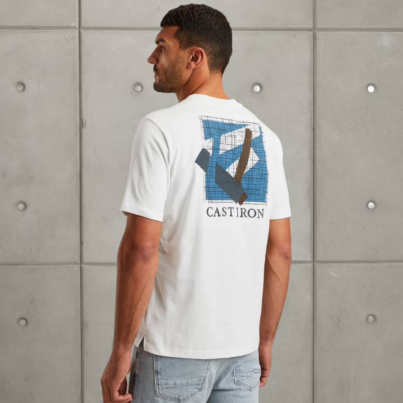 CAST IRON T-SHIRT ARTWORK JERSEY PEACHED SNOW WHITE
