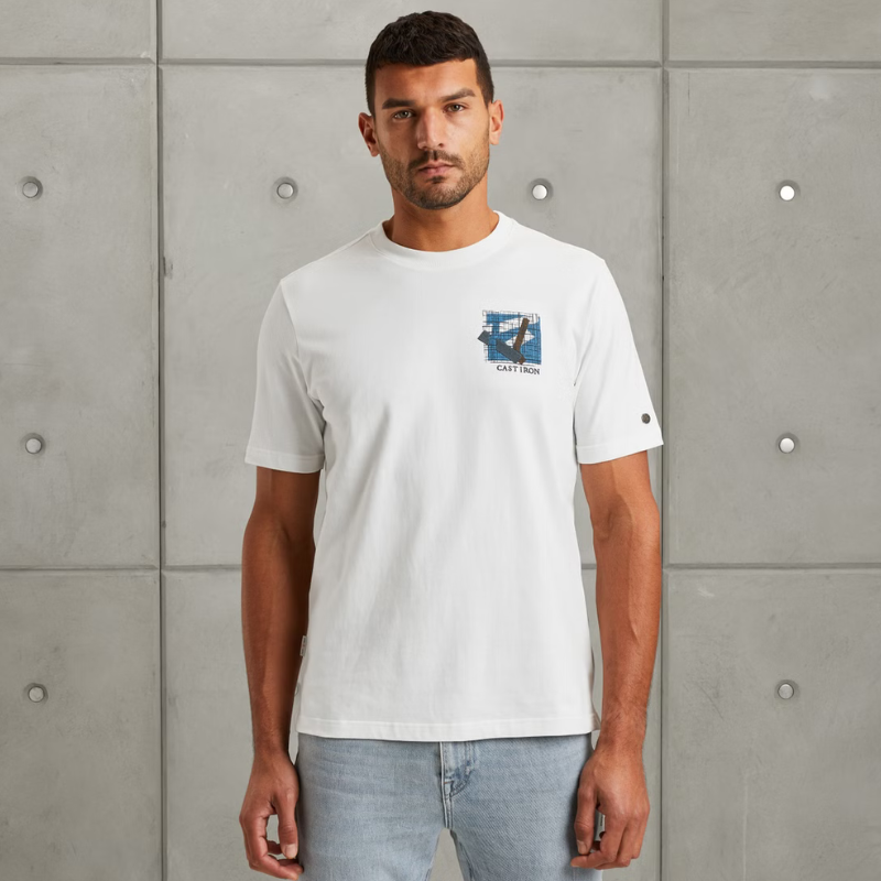 CAST IRON T-SHIRT ARTWORK JERSEY PEACHED SNOW WHITE