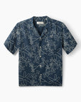 FORÉT OVERHEMD PEER EMBROIDERY REGULAR FIT SS SHIRT NAVY