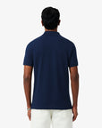 LACOSTE MEN POLO L.12.12 PIQUE NAVY BLUE