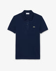 LACOSTE MEN POLO L.12.12 PIQUE NAVY BLUE