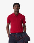 LACOSTE MEN POLO L.12.12 PIQUE BORDEAUX