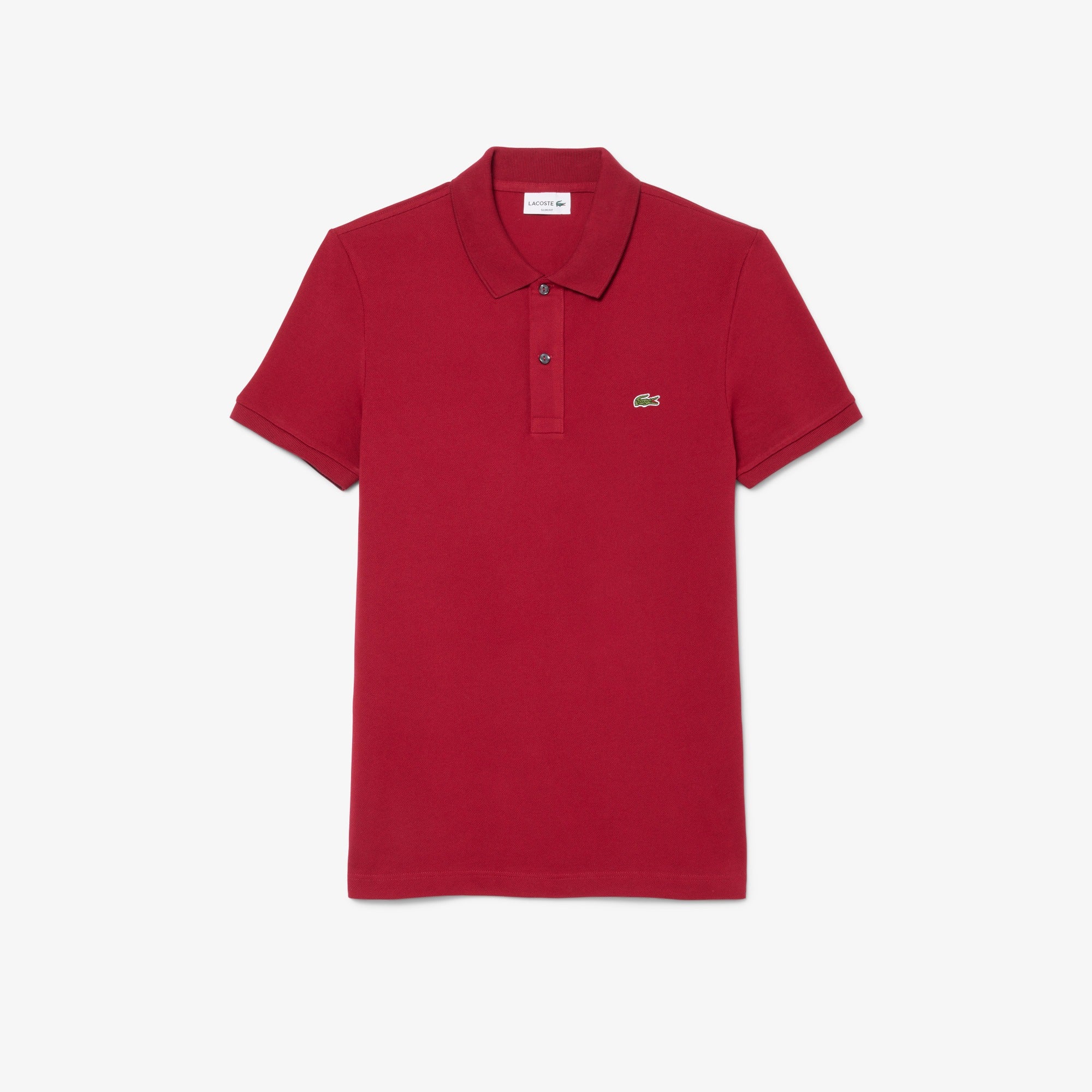 LACOSTE MEN POLO L.12.12 PIQUE BORDEAUX
