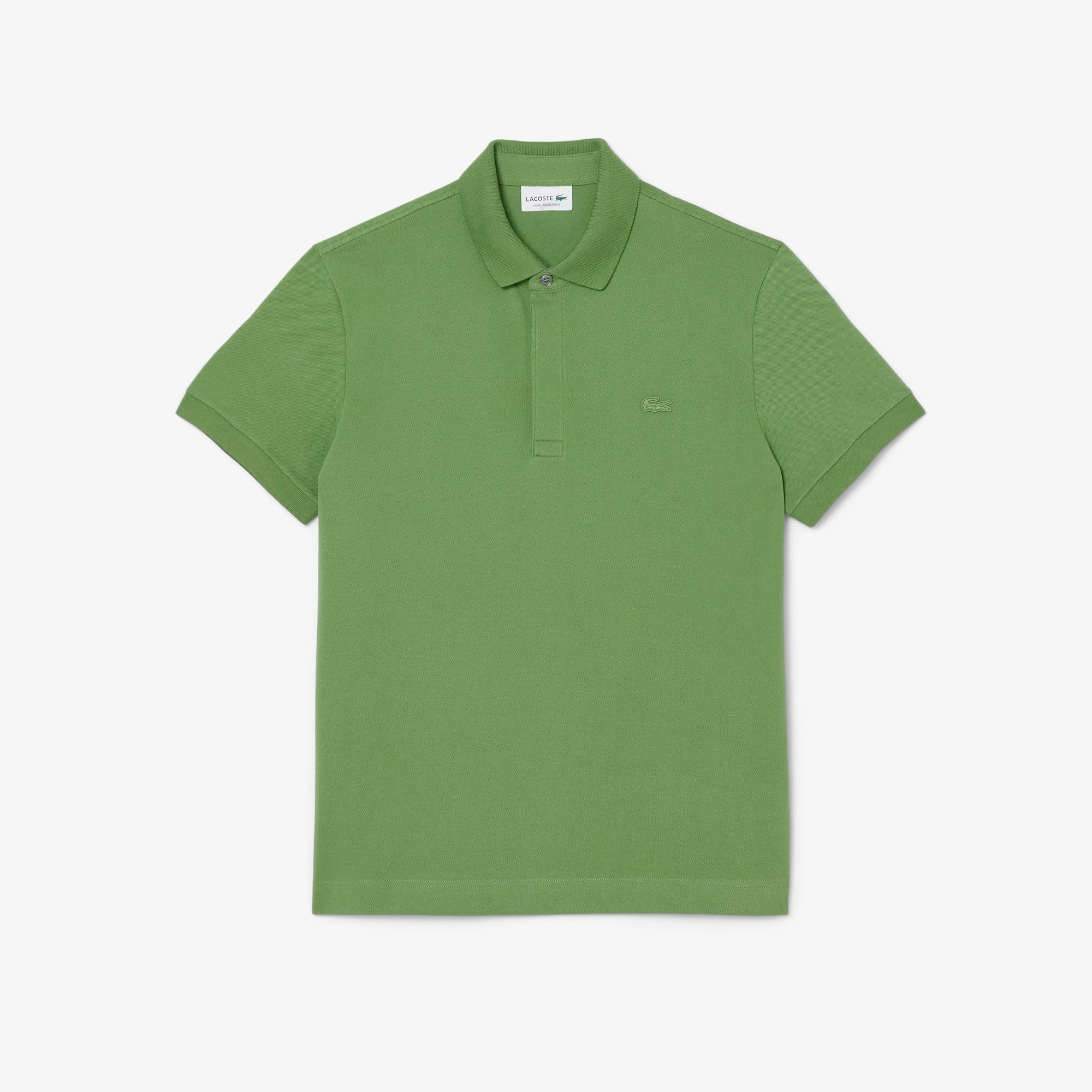 LACOSTE MEN POLO PARIS REGULAR FIT STRETCH PIQUE GREEN