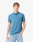 LACOSTE MEN POLO PARIS REGULAR FIT STRETCH PIQUE ABYSS BLUE