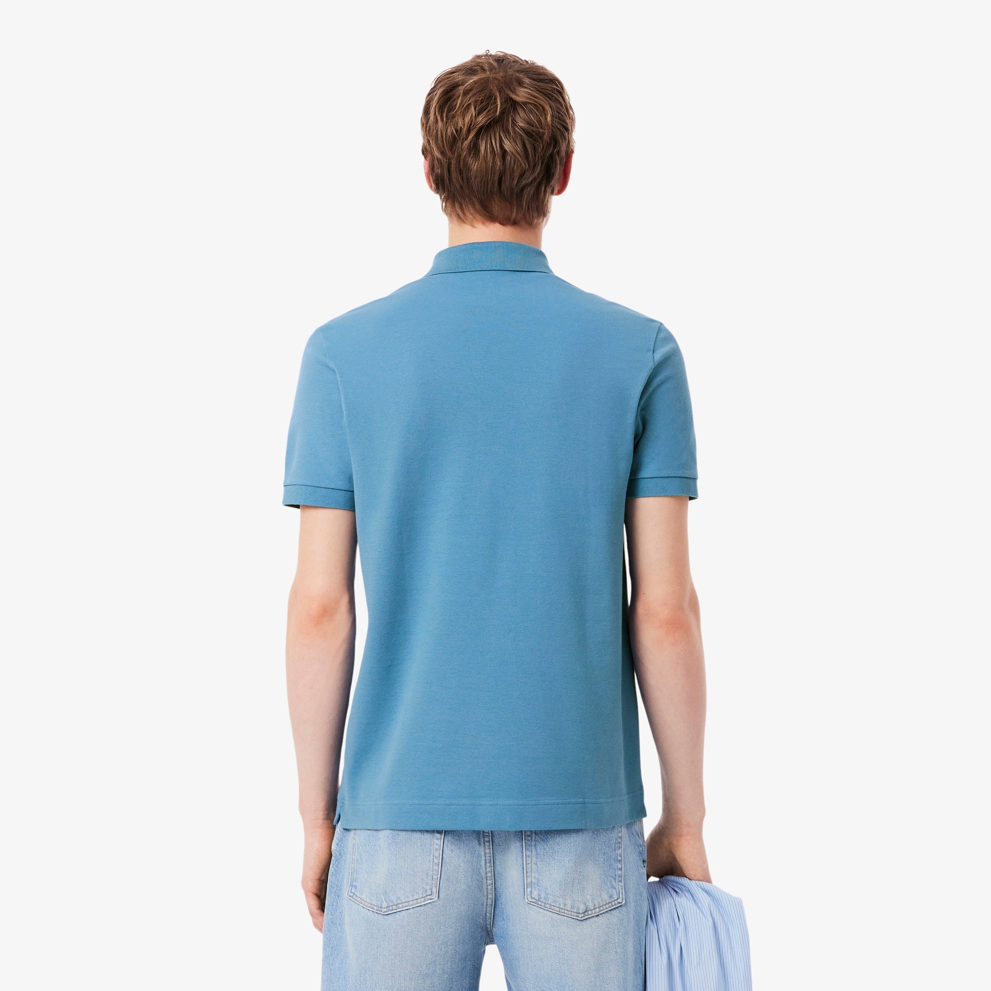LACOSTE MEN POLO PARIS REGULAR FIT STRETCH PIQUE ABYSS BLUE