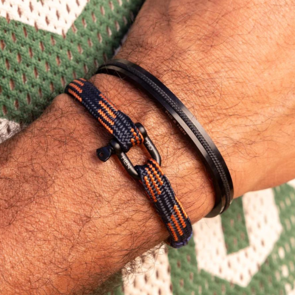 PIG &amp; HEN ARMBAND VICIOUS VIK NAVY SALMON ORANGE BLACK