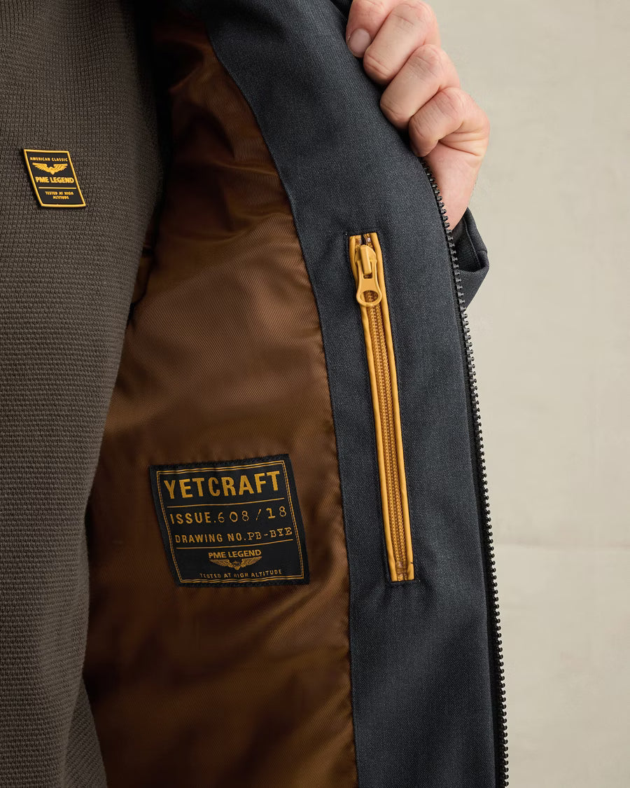 PME LEGEND JAS YETCRAFT SEMI LONG JACKET MELANGE TWILL SALUTE