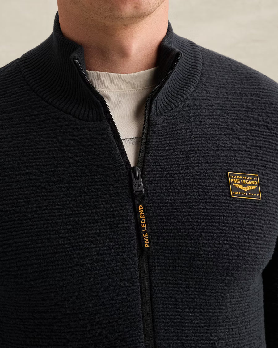 PME LEGEND VEST ZIP JACKET TEXTURE YARN SALUTE