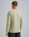 PME LEGEND PULLOVER R-NECK COTTON MOULINE DESERT SAGE