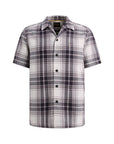 PME LEGEND OVERHEMD SHORT SLEEVE WAFFLE BIG CHECK MOONSCAPE