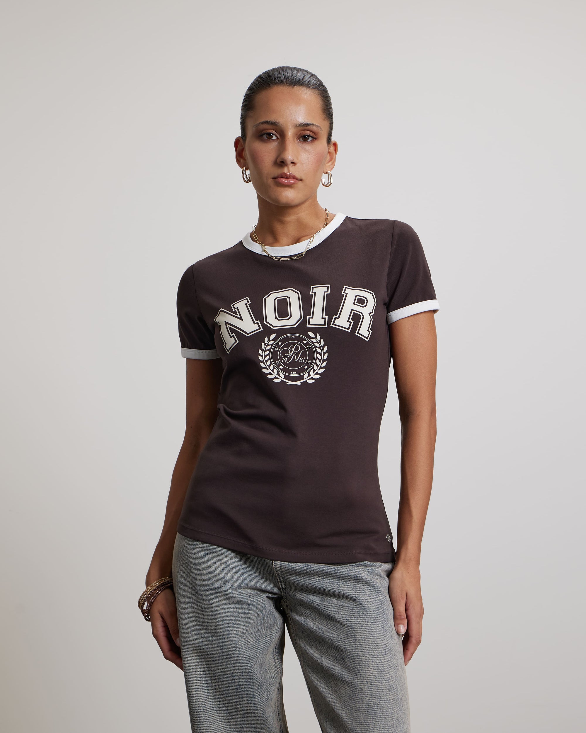 PINK NOIR T-SHIRT MAELEY GANACHE