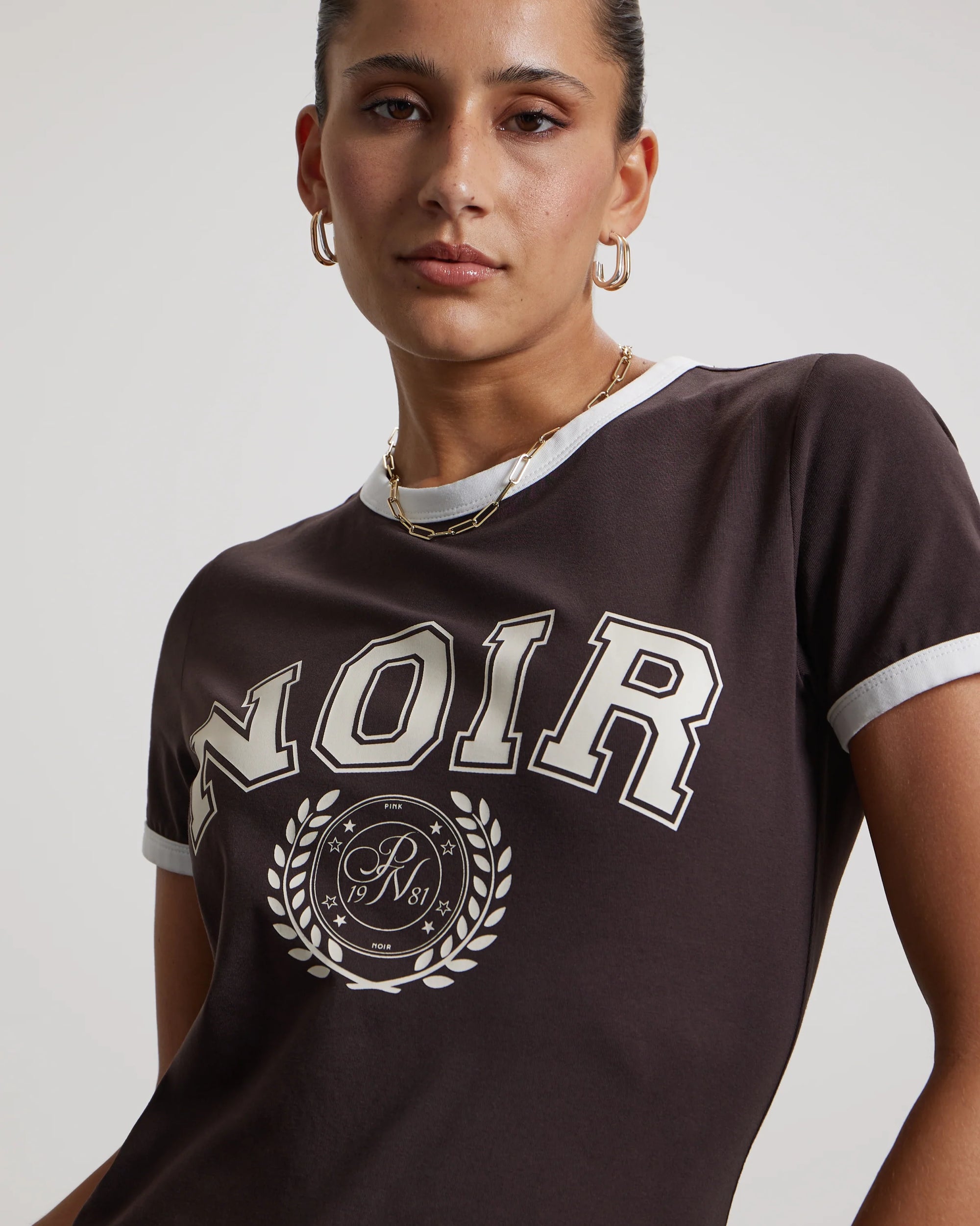 PINK NOIR T-SHIRT MAELEY GANACHE
