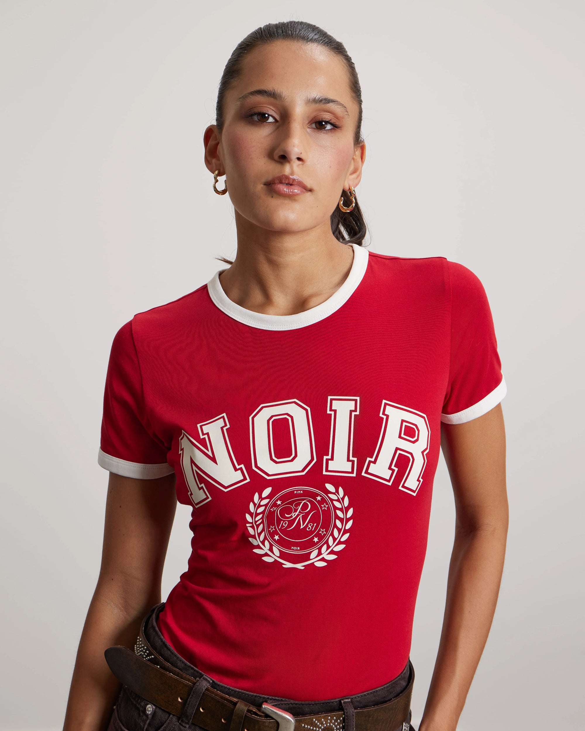 PINK NOIR T-SHIRT MAELEY SAVVY RED