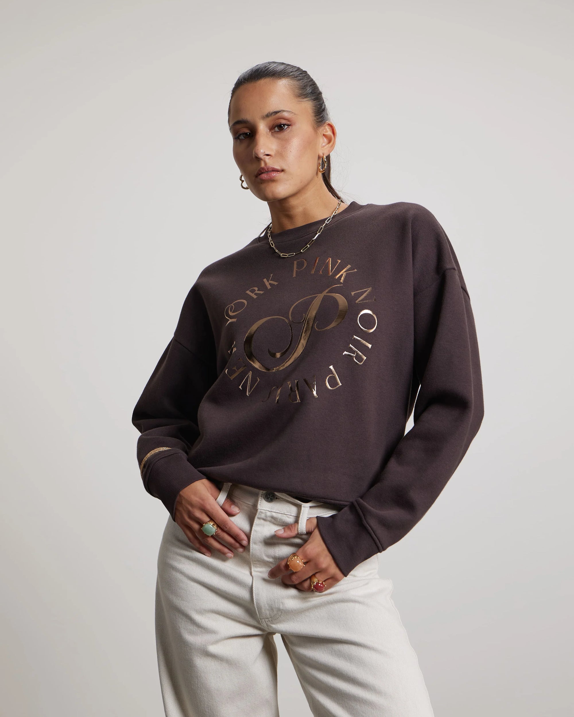 PINK NOIR SWEATER MERCI GANACHE