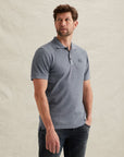 PME LEGEND POLO POPCORN STRUCTURE JERSEY FOLKSTONE GREY