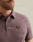 PME LEGEND POLO JACQUARD JERSEY MOONSCAPE