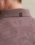 PME LEGEND POLO JACQUARD JERSEY MOONSCAPE