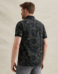PME LEGEND POLO SLUB JERSEY ALL OVER PRINT CARBON