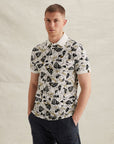 PME LEGEND POLO PRINTED FINE PIQUE TAILWING LOGO EGRET