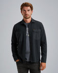 PME LEGEND OVERSHIRT WAFFLE JERSEY CARBON