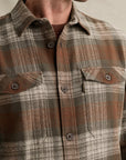 PME LEGEND OVERSHIRT SHADOW GRINDLE CHECK CAPPUCCINO