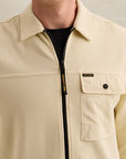 PME LEGEND OVERSHIRT JERSEY WAFFLE SHIRT BONE WHITE