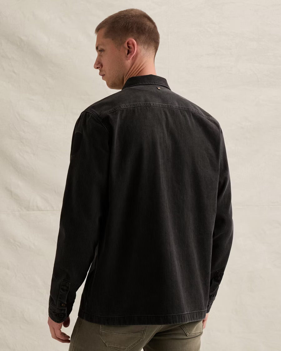 PME LEGEND OVERSHIRT BEDFORD GARMENT DYE STRUCTURED OBSIDIAN