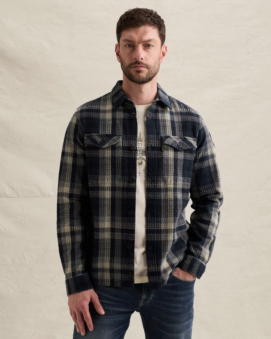 PME LEGEND OVERSHIRT YARN DYED CHECK SHIRT SALUTE