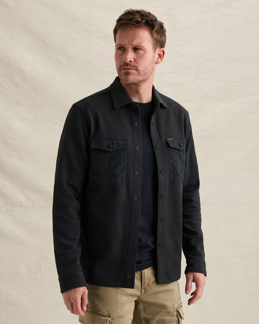 PME LEGEND OVERSHIRT CARGO WAFFLE JERSEY SHIRT SALUTE