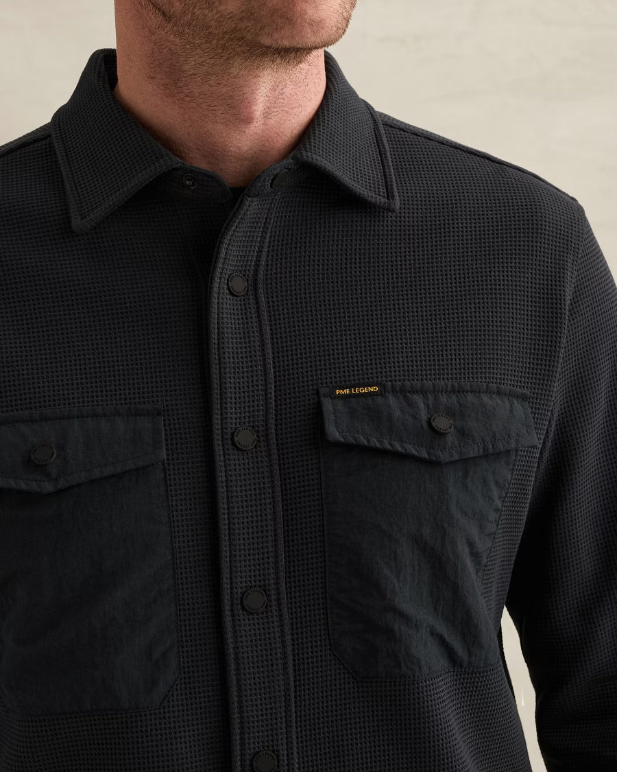 PME LEGEND OVERSHIRT CARGO WAFFLE JERSEY SHIRT SALUTE