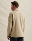 PME LEGEND OVERSHIRT CARGO WAFFLE JERSEY SHIRT STONE GREEN