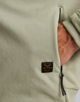 PME LEGEND VEST HYBRID JACKET ZIP TERRY NYLON MIX DESERT SAGE
