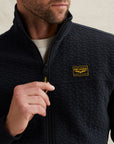 PME LEGEND VEST ZIP JACKET JACQUARD INTERLOCK FRENCH TERRY SALUTE
