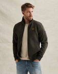 PME LEGEND VEST ZIP JACKET JACQUARD INTERLOCK FRENCH TERRY BELUGA