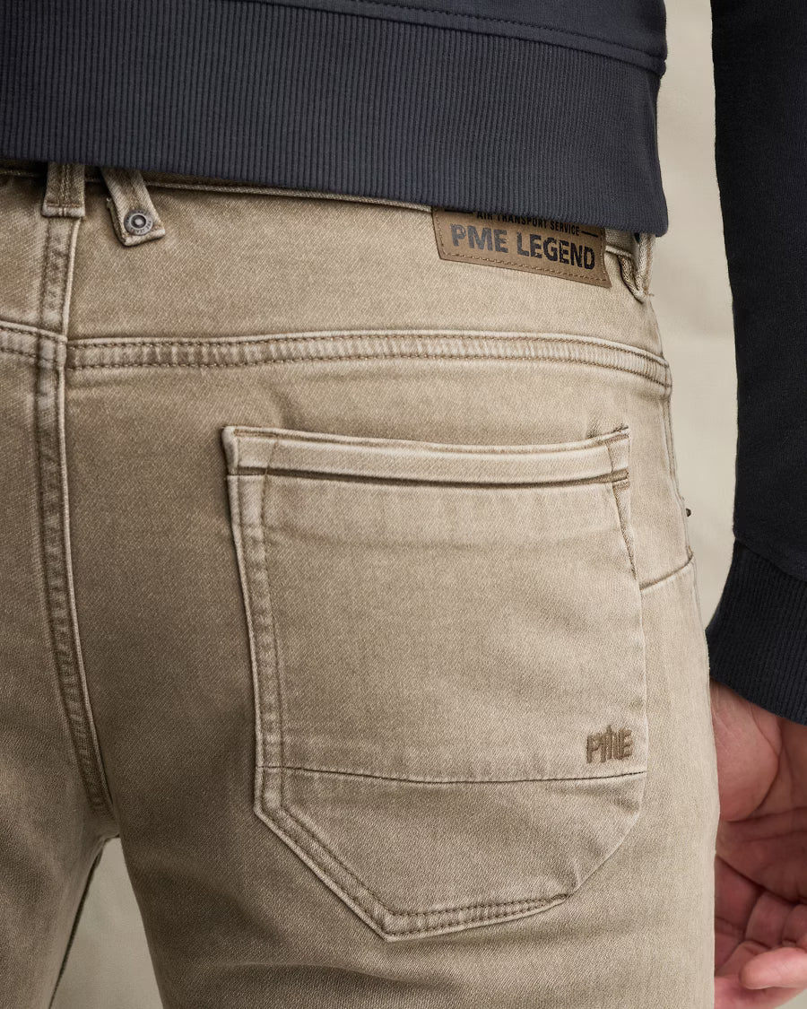 PME LEGEND CHINO NIGHTFLIGHT WASHED SWEAT-PANTS DENIM LOOK ELMWOOD
