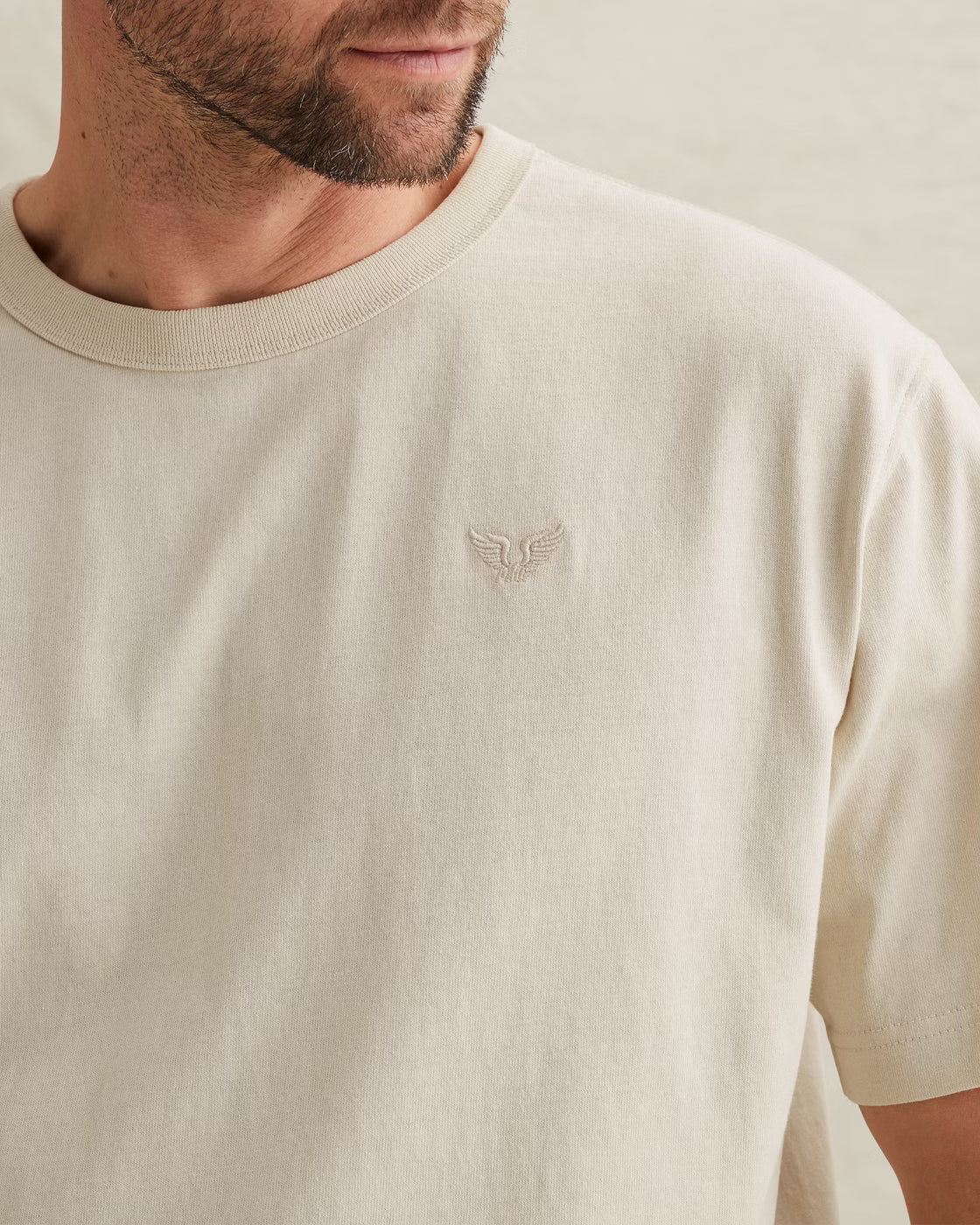 PME LEGEND T-SHIRT HEAVY JERSEY BONE WHITE