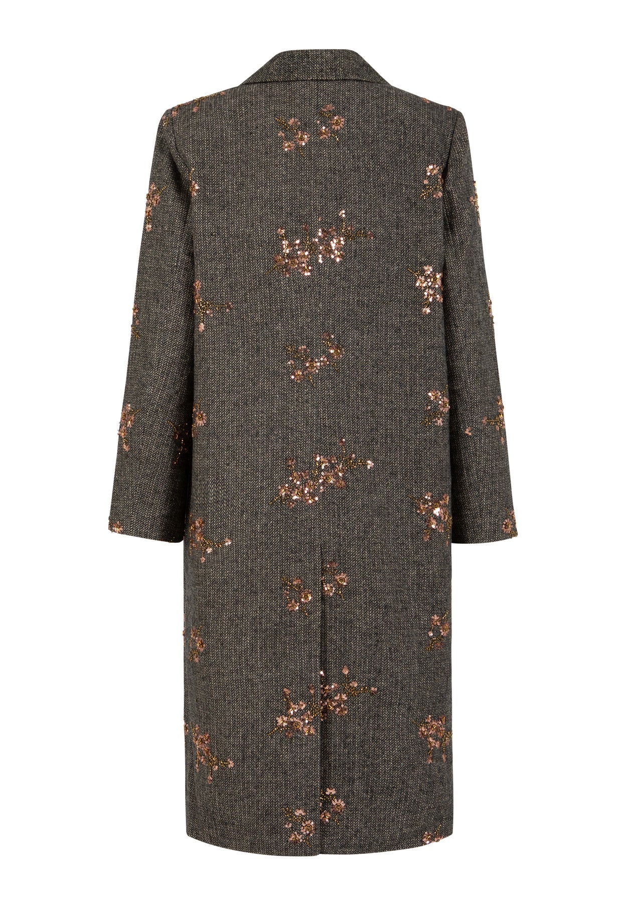 COSTER COPENHAGEN JAS SEQUINS COAT ROSE/OLIVE