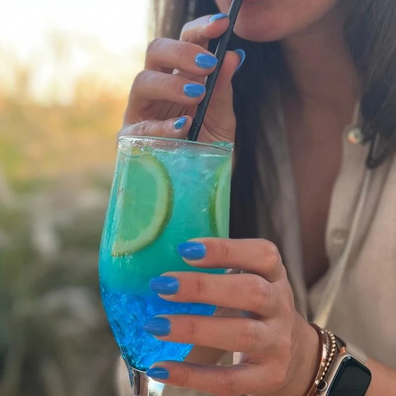 FREAKY NAILS GELNAGELS PRESS-ON POOL PARTY OVAL LIGHT BLUE ♥