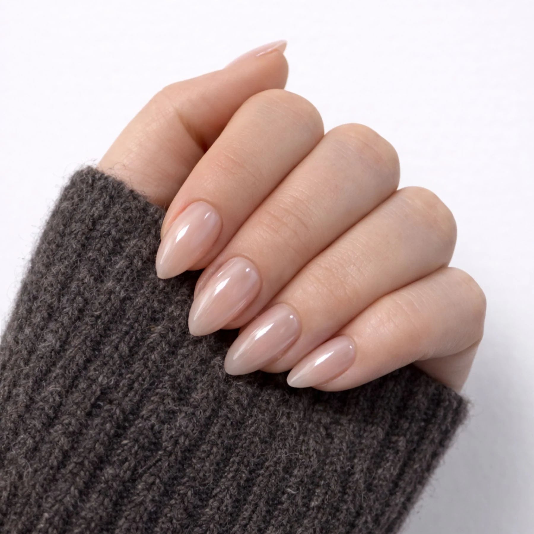 FREAKY NAILS GELNAGELS PRESS-ON QUIET GLOW SOFT NUDE ♥